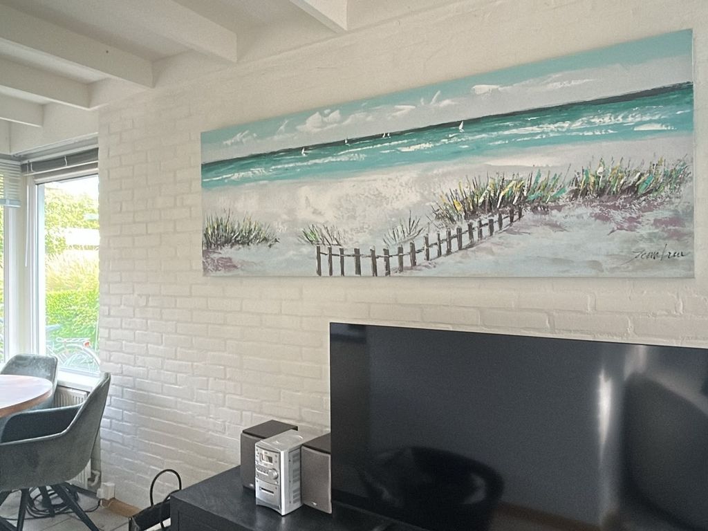 Strandnahes (Nr. 158) Ferienhaus  mit Terrassenüberdachung und  uneinsehbaren, grossen Garten,  2 m hoch eingezäunt