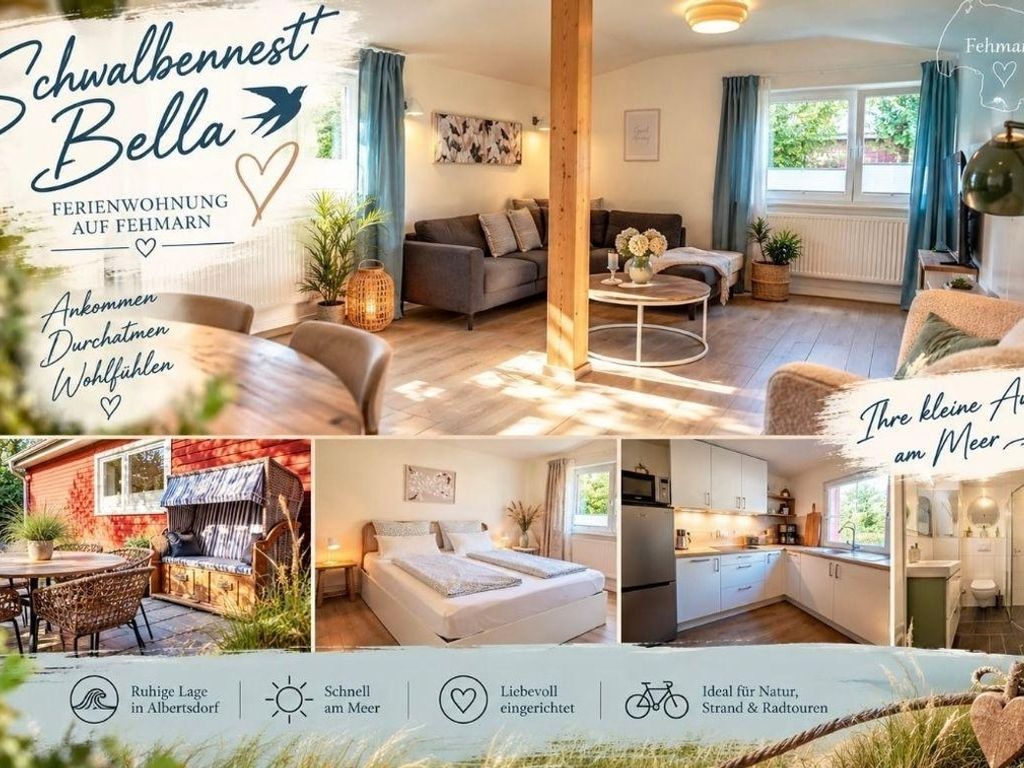 Ferienhaus  ,,Schwalbennest Bella“  in Albertsdorf Nähe des Strandes Gold