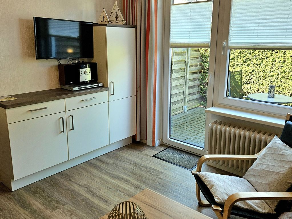 "Wohnung 1 - G. Pape" mit 2 Terrassen, kostenloses WLAN, Longstay Rabatt, Nähe Dünenpark