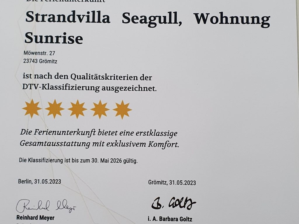 "Strandvilla Seagull - Whg. Sunrise"