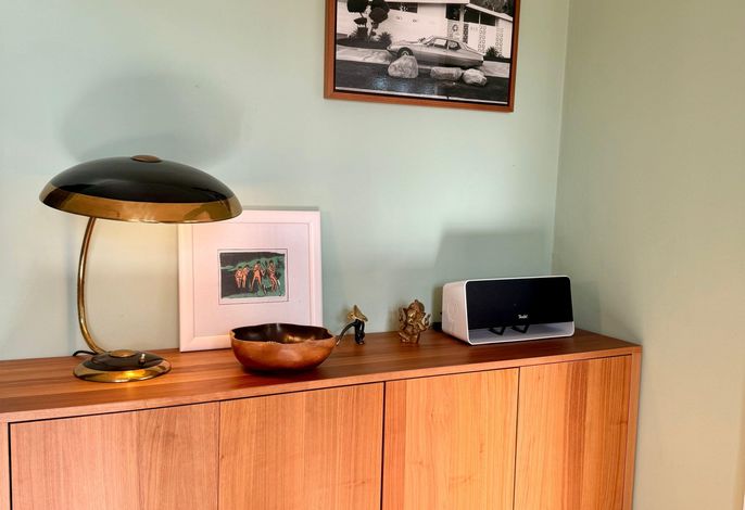 Photo Schönes Ferienhaus mit Garten & Mid Century Möbeln in Strand nähe Avendorf 10