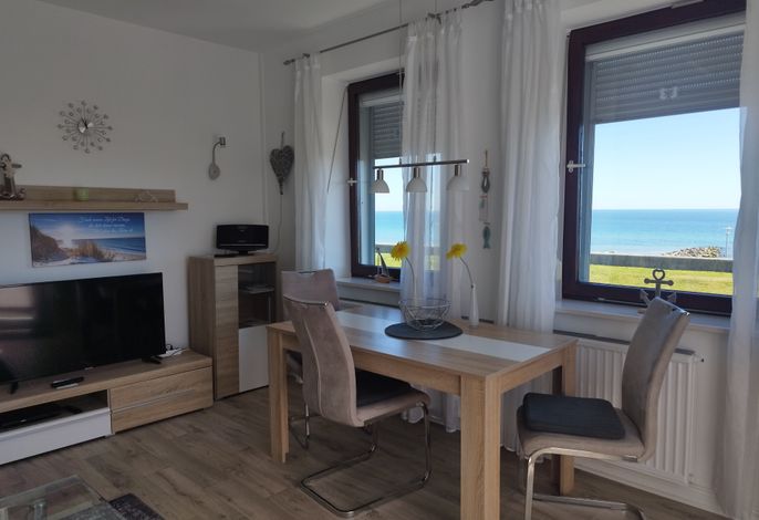 Ferienwohnung mit Meerblick, 2 Schlafzi. Box-Bett, Süd- Balkon -eig. Parkplatz- Glasfaser