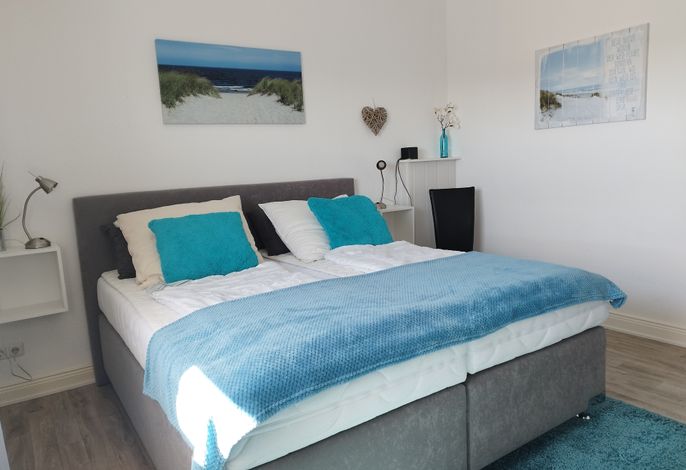Ferienwohnung mit Meerblick, 2 Schlafzi. Box-Bett, Süd- Balkon -eig. Parkplatz- Glasfaser