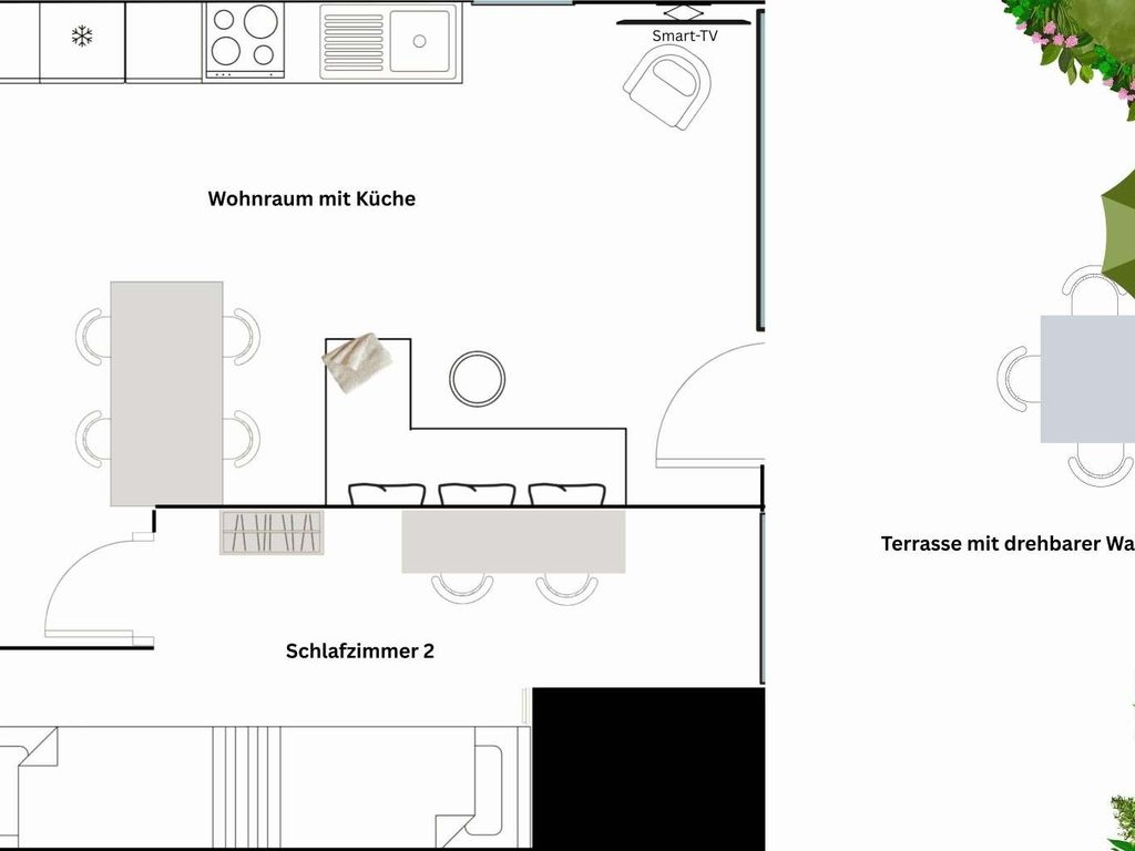 Ferienwohnung "Kirchblick" im Ferienhaus Blumenhain