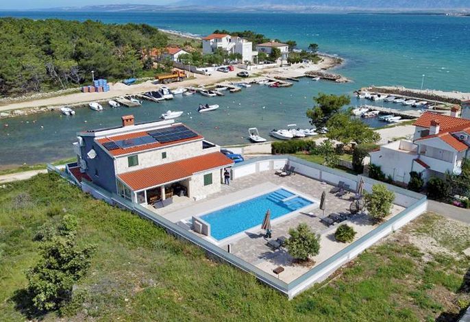 Haus am Meer mit Pool für Familien Vir - 24816