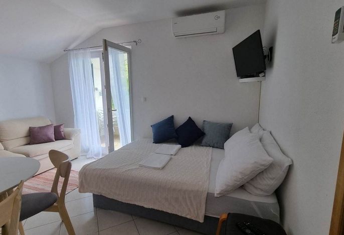 1-Zimmer-Ferienwohnung mit Balkon und Meerblick Lokva Rogoznica, Omis A-25499-d