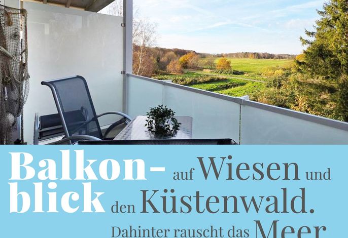 Strandnahe Fewo im Dachgeschoss mit zwei Balkone, Fahrrädern und WLAN