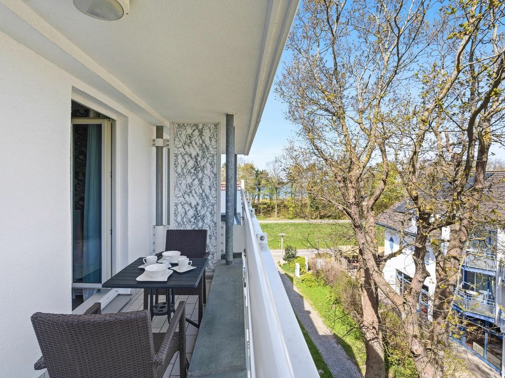 Balkon mit Blick auf die Ostsee