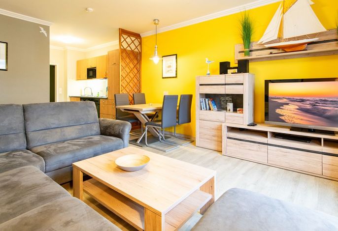 3-Zimmer Ferienwohnung in bester Strandlage mit Saunabereich in der Anlage