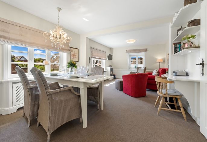 OG im Haus Borelör, 3-Zimmerwohnung auf ca. 95 m² für bis zu 4 Personen.