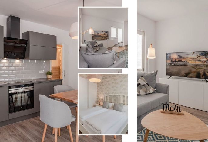 Moderne Ferienwohnung in Ahlbeck mit Balkon, nur 150 m zum Strand