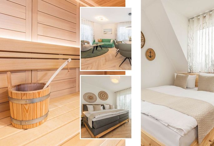 Modernes Ferienhaus mit Sauna & Terrasse, nur 800 m vom Ostseestrand