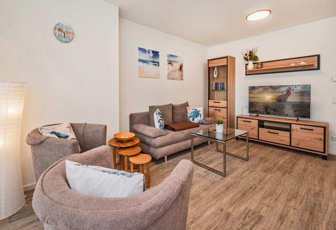Moderne Ferienwohnung am Stettiner Haff mit Sauna & Blick ins Grüne