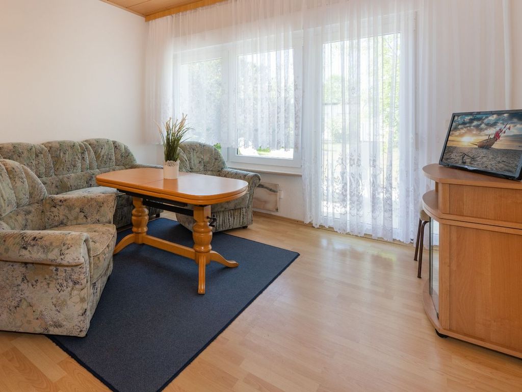 Gemütliche Couchecke zum Relaxen in der Ferienunterkunft auf Usedom