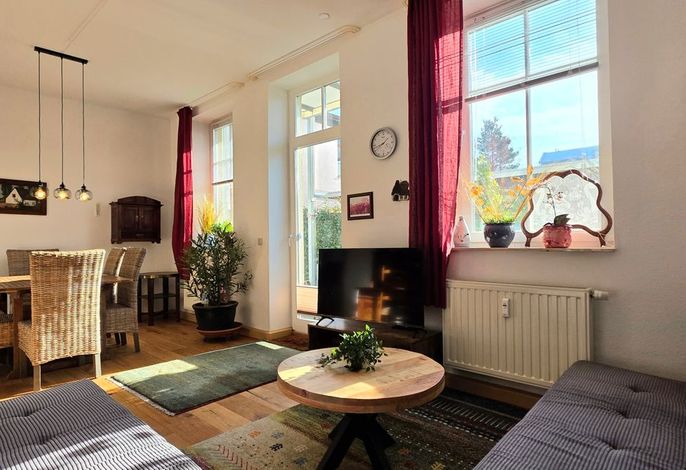 3-Zi.-Fewo für 4 Personen im Erdgeschoss mit Terrasse und WLAN