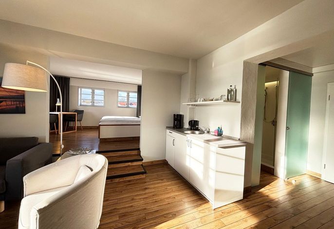 Ferienwohnung "Pier 11" - hoch über den Hafen von Kappeln mit Blick aufs Wasser