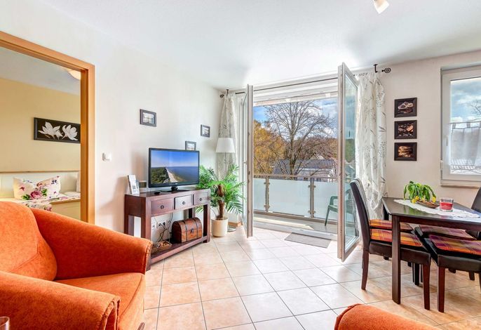 Gemütliche Ferienwohnung mit Balkon nahe Strand und Zentrum