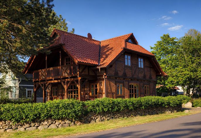 Windhuus–Exklusives Fachwerkhaus am Wieker Bodden mit Sauna und Leuchtturm-Blick