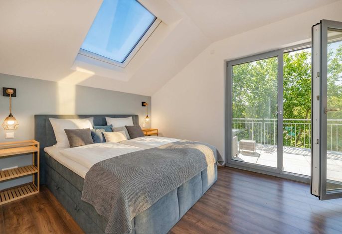 Modernes Ferienhaus "Haffhus" für bis zu 10 Personen mit Garten und Balkon