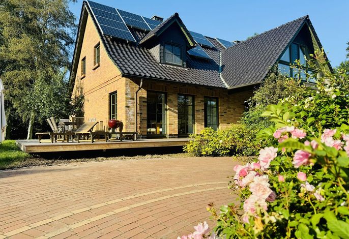 Charmante Doppelhaushälfte in Trips auf Rügen  - Ferienhaus Boddenblick bei Binz