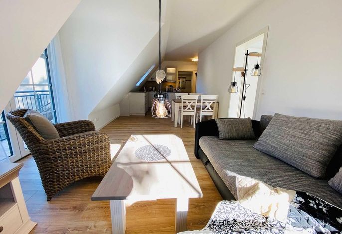 52 m² Fewo für 3 Personen mit Balkon, Parkplatz & Hund erlaubt – Haus Diana