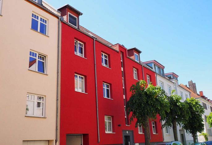 62 m²Wohnung , 2 Schlafzimmer, Balkon, WLAN & Parkplatz für 4 Personen