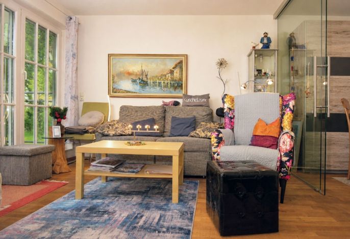 50 m² Ferienwohnung mit Balkon, Küche & bodengleicher Dusche