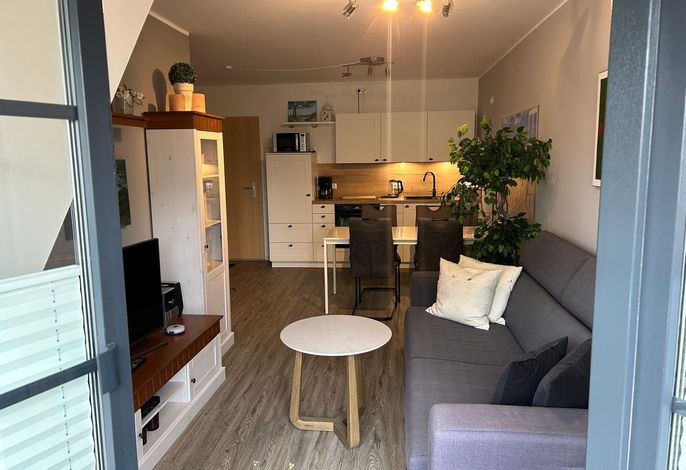 55 m² Ferienwohnung am Stadtwald für bis zu 5 Personen und Hund mit Balkon