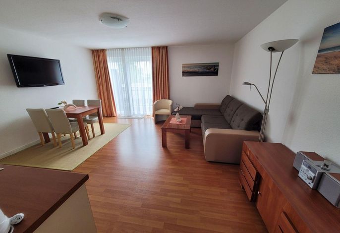 Ferienwohnung für bis zu 4 Personen mit Balkon und Schlafsofa
