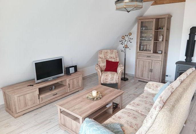Ferienwohnung für 4 Gäste mit Balkon, Parkplatz und Nähe Leipziger Neuseenland