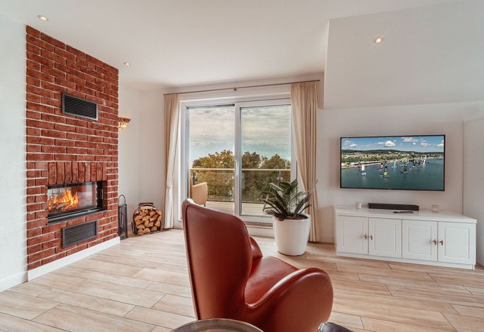 Villa am Kreidebruch, FeWo OstseeWeitblick - Panoramablick auf die Ostsee