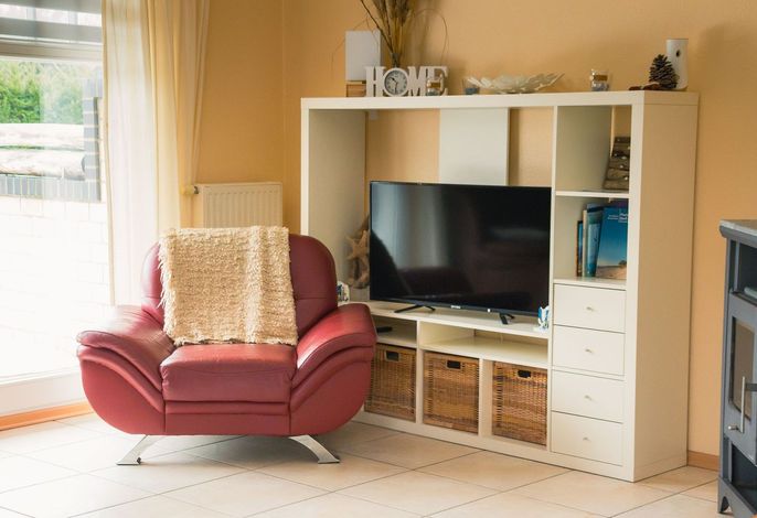 Ferienhaus "Likedeeler 2" in Zingst: 95 m², Garten, Kaminofen, Terrasse