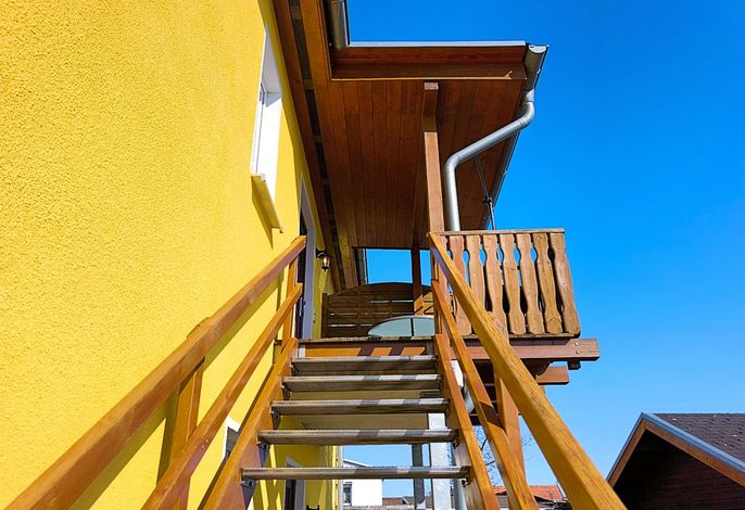 Ferienwohnung Sonnenblick mit Meerblick und Balkon in Loddin
