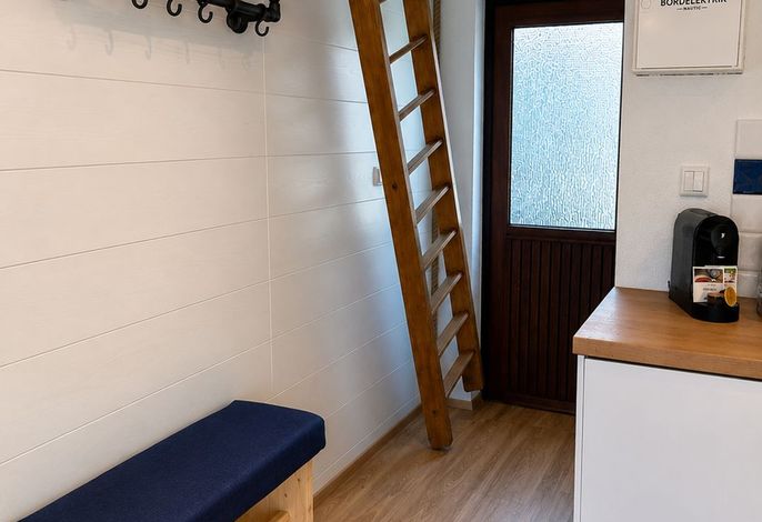 Maritime Kajüte mit Meerblick und eigener Terrasse