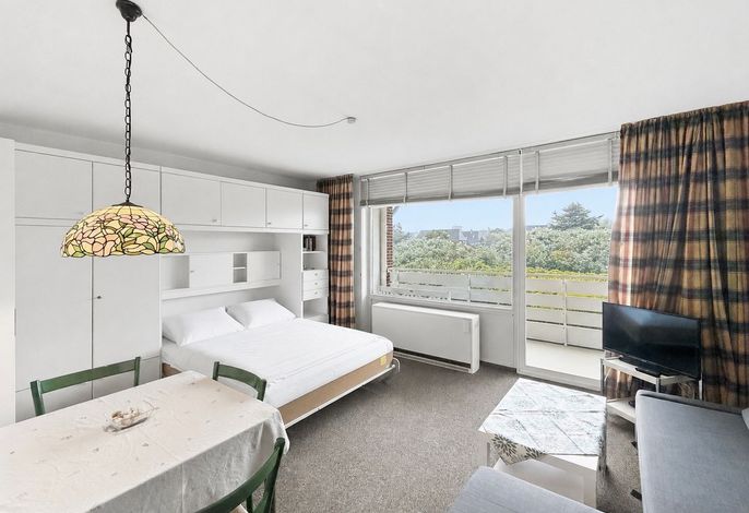 Einfache & günstige 1-Zimmer auf Sylt mit großem Balkon, bis zu 4 Personen