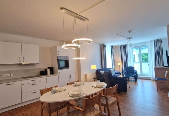 Familienfreundliches Ferienapartment "Albatros" in einmaliger Lage direkt an Kurstrand und Seebrücke