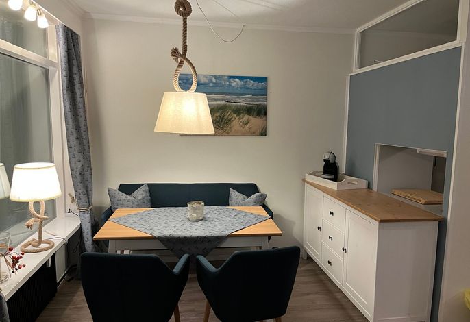 Maritime Ferienwohnung mit Meerblick in Sierksdorf für zwei Personen und Hund