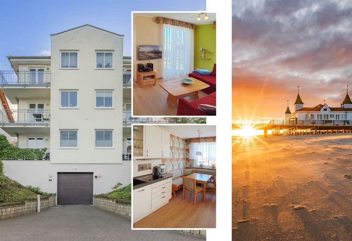 Gemütliche Ferienwohnung in Ahlbeck mit Meerblick und Balkon auf Usedom