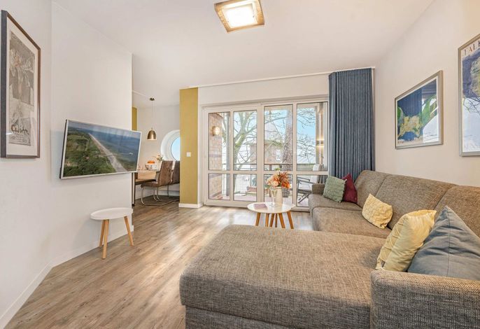 Moderne Ferienwohnung in Koserow mit Balkon und Meerblick – nur 100 m zum Strand