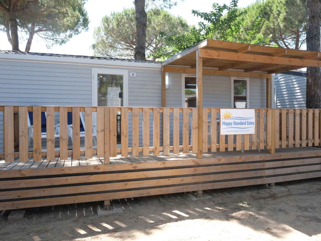 Mobilehome mit Klimaanlage, Terrasse und Pool