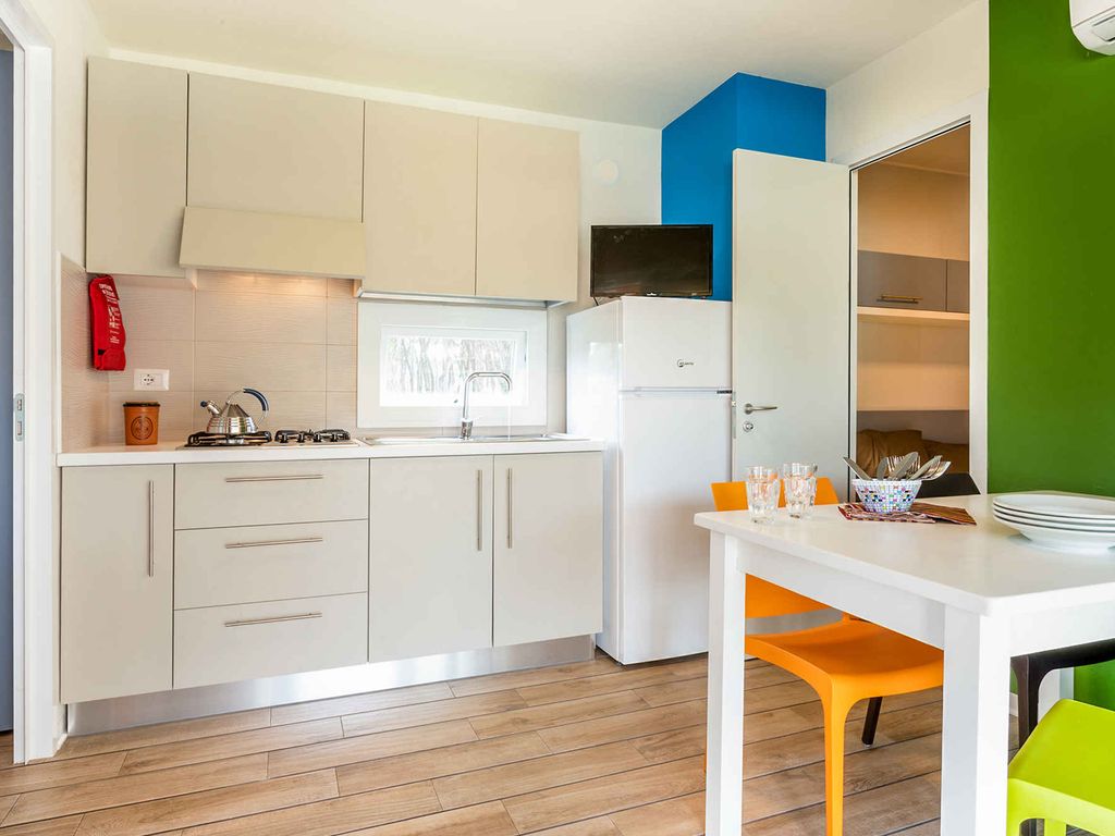 Mobilehome mit Parkplatz