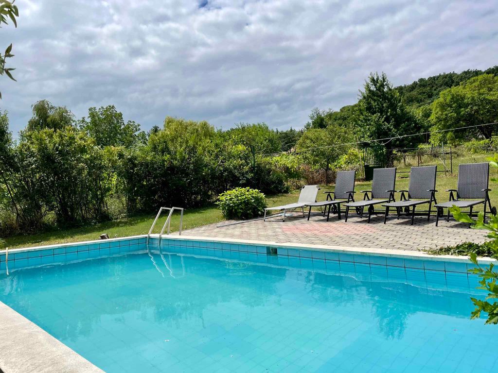 Ferienhaus mit Pool und Balatonpanorama