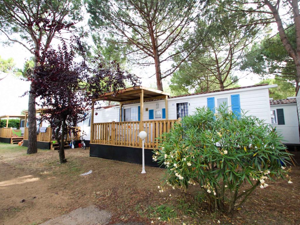 Mobilehome mit Klimaanlage, Terrasse und Pool
