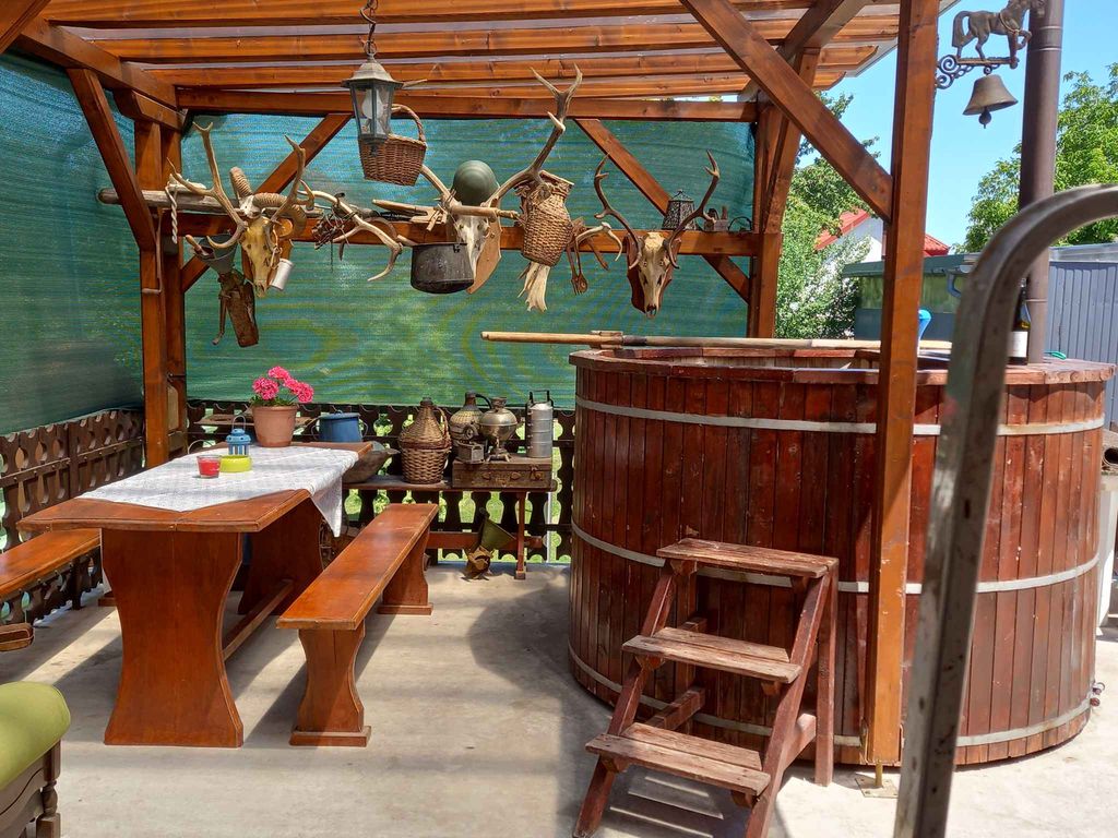 Ferienhaus mit Sauna und Badefass