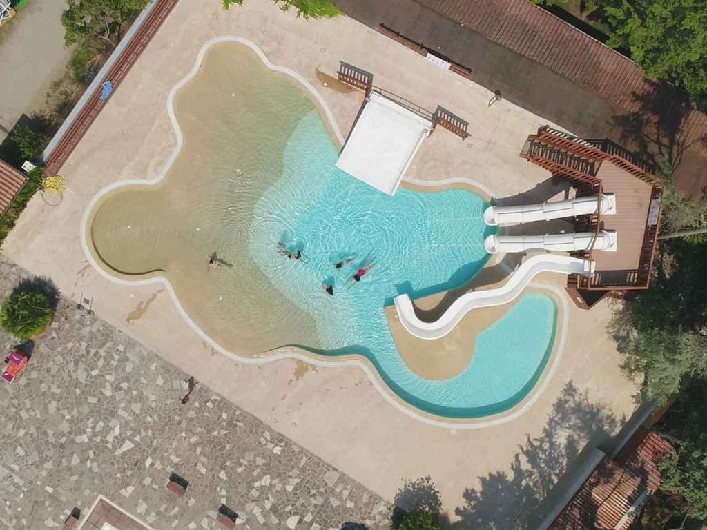 Mobilehome mit Klimaanlage, Terrasse und Pool