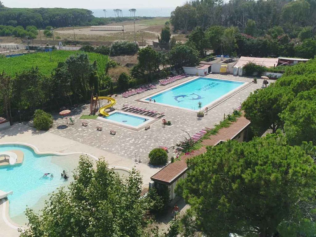 Mobilehome mit Klimaanlage, Terrasse und Pool