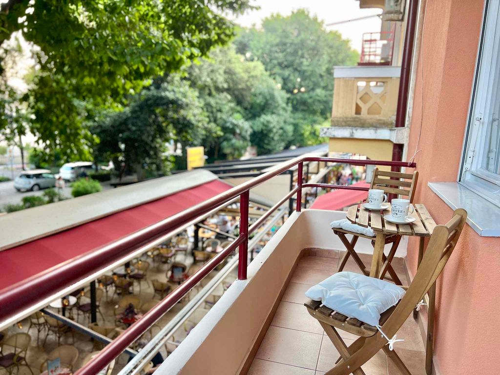 Ferienwohnung erste Reihe zum Meer mit Balkon