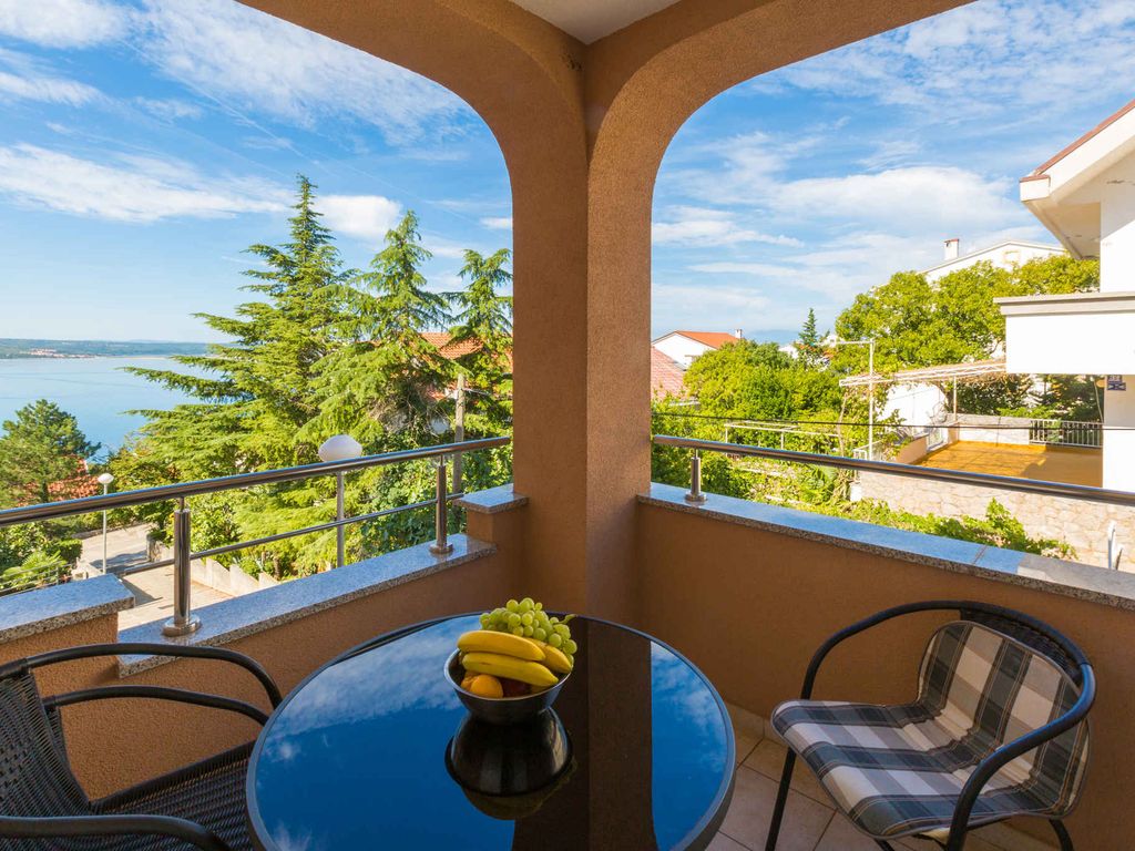 Ferienwohnung mit Klimaanlage und Blick auf dem Meer
