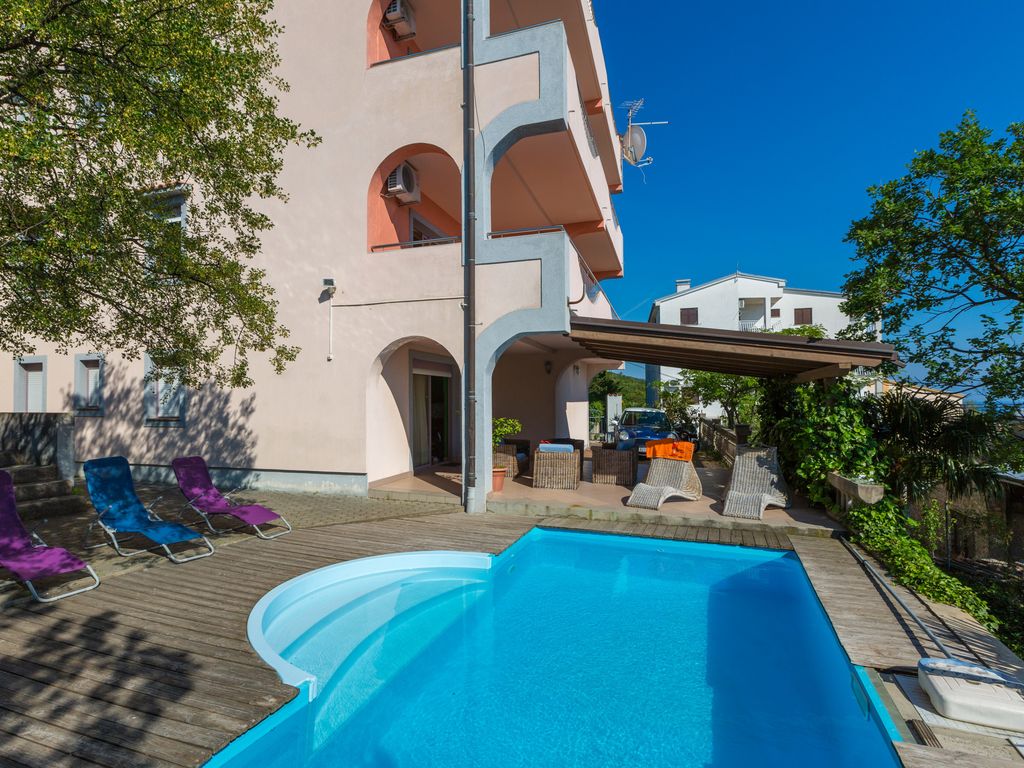 Ferienwohnung mit Meerblick und Pool