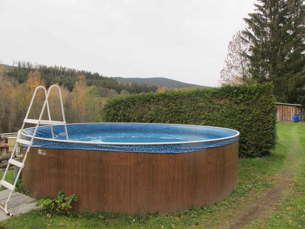 Ferienhaus mit Kamin, Sauna, Spielezimmer und beheiztem Pool